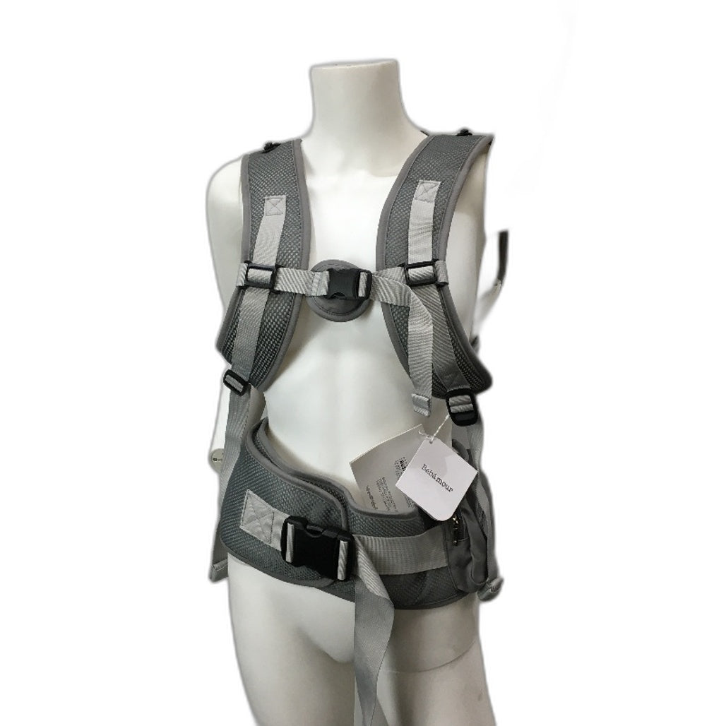 Bebamour Air Grey Foldable Baby Carrier Newborn to Toddler 0-36 Months NEW