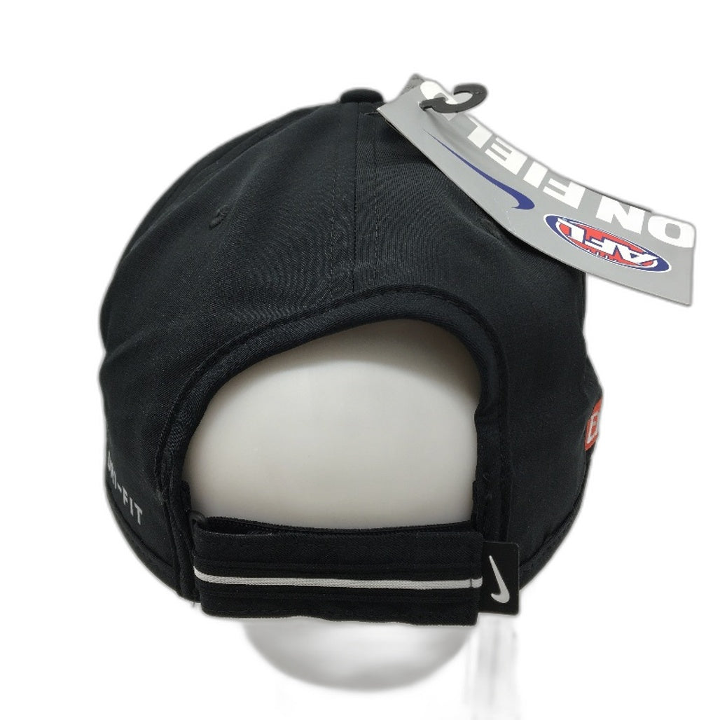 NIKE Aerobill Dri-Fit AFL Collingwood Magpies Supporters Black Unisex Cap NEW