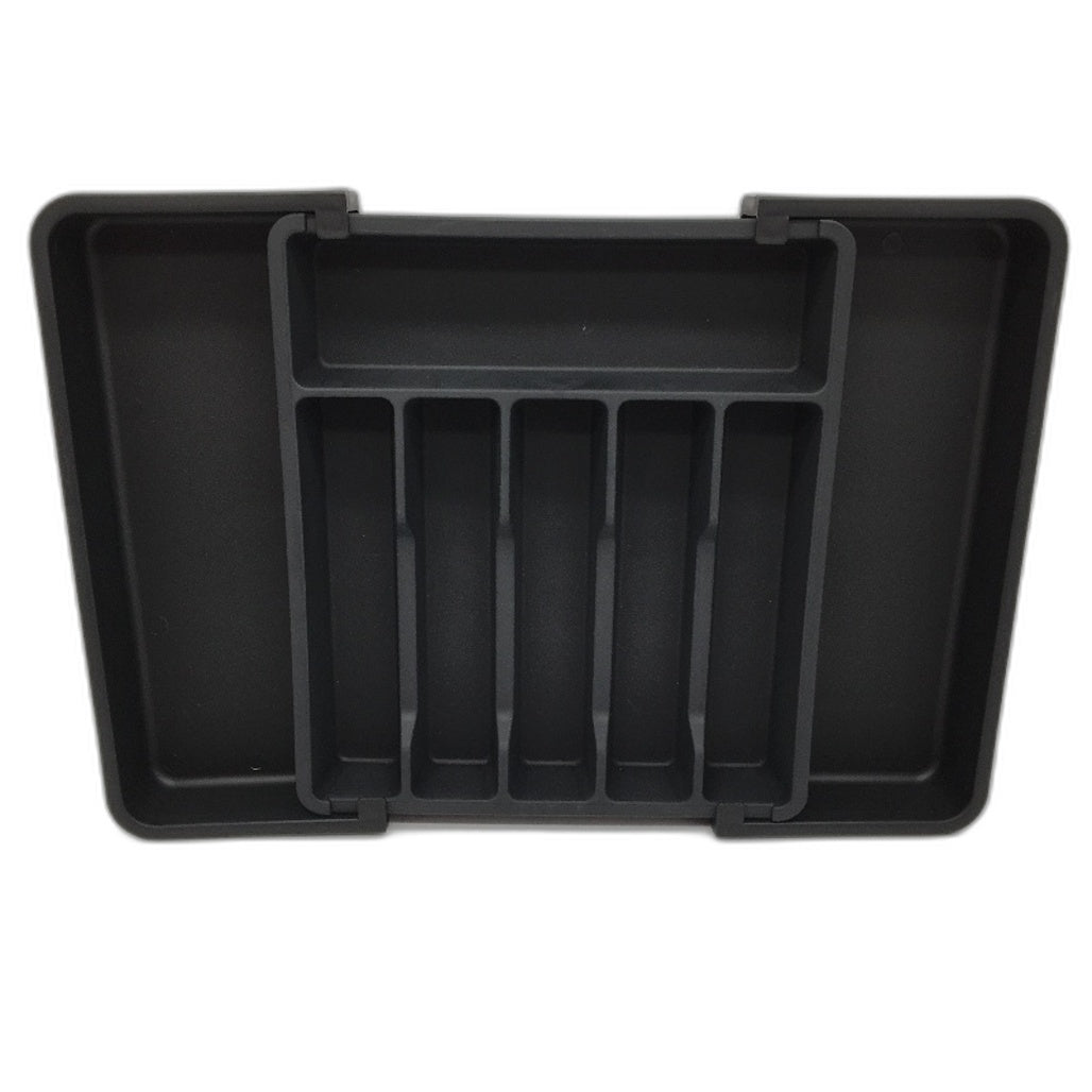 Kitchen Large Capacity Expandable Tableware Black Storage Box NEW