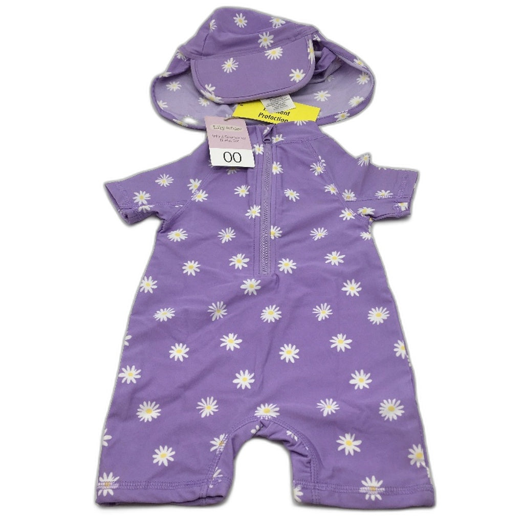 Bonds Zip Wondersuit & Lily and Dan Swimwear & Hat Set Baby Size 00 NEW