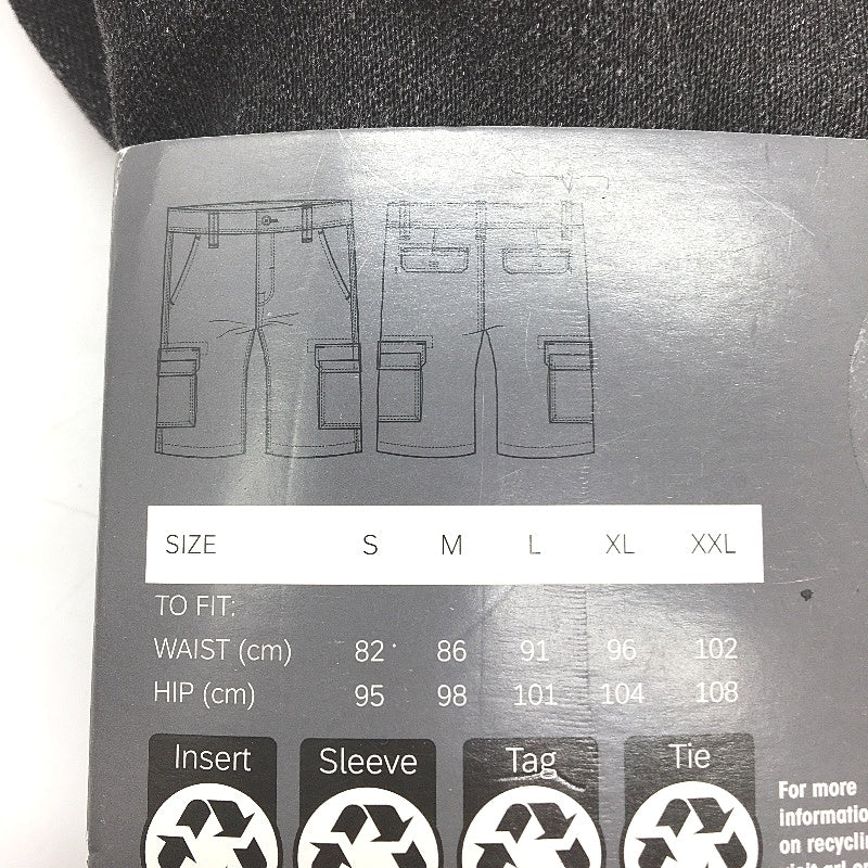 Wetsbay 100% Cotton Black Denim Cargo Shorts Mens Size L NEW