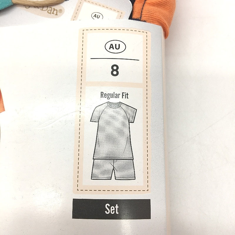 Lily & Dan Twin Pack "Best Kid Ever" Childrens PJ Set Boys Size 8 NEW