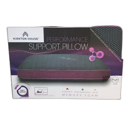 Kirkton House Front Sleeper Performance SOFT Support Pillow Grey NEW