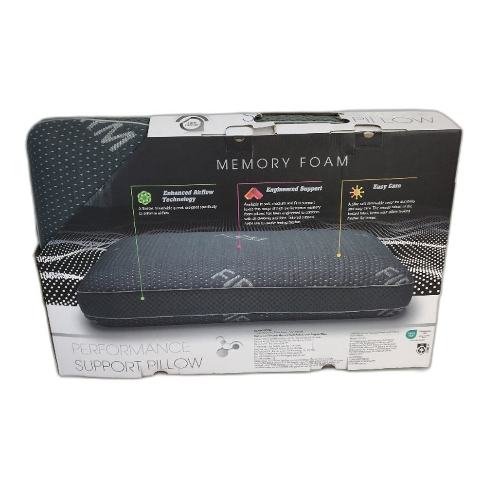 Kirkton House Grey Side Sleeper Performance FIRM Support Pillow NEW