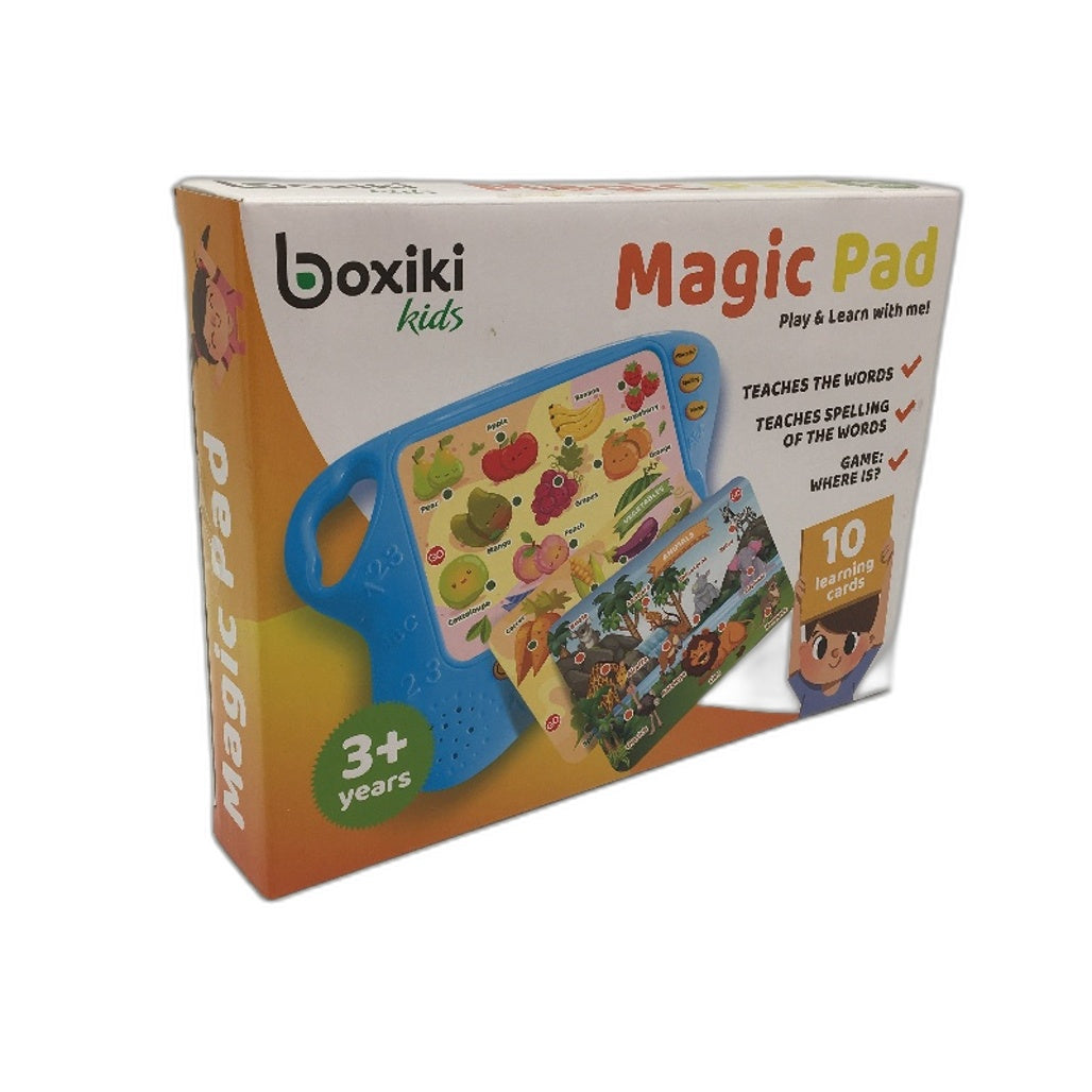 Boxiki Kids Magic Pad Educational Learning Card Game With Sounds & 10 Cards NEW