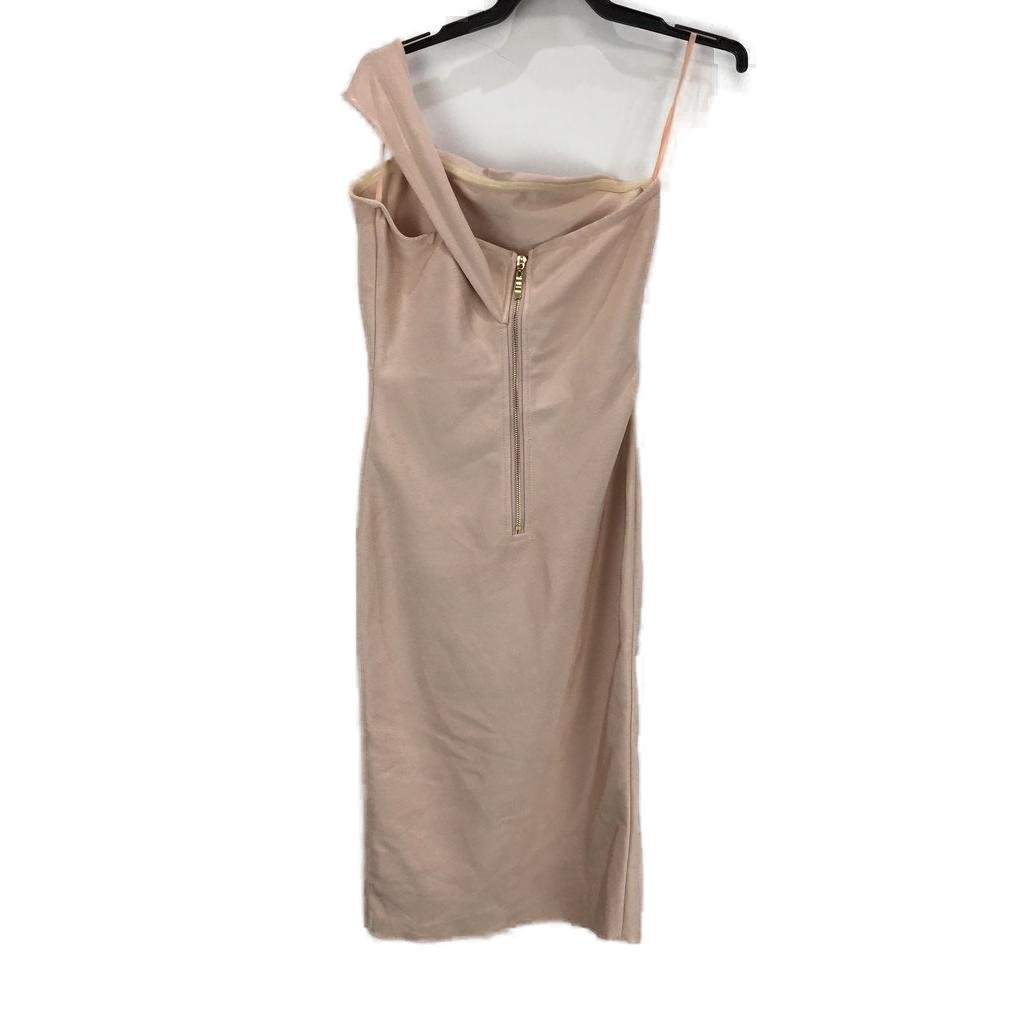 Skotch&Ko Off-Shoulder Blush Pink Slit Mini Dress Ladies Size Small NEW