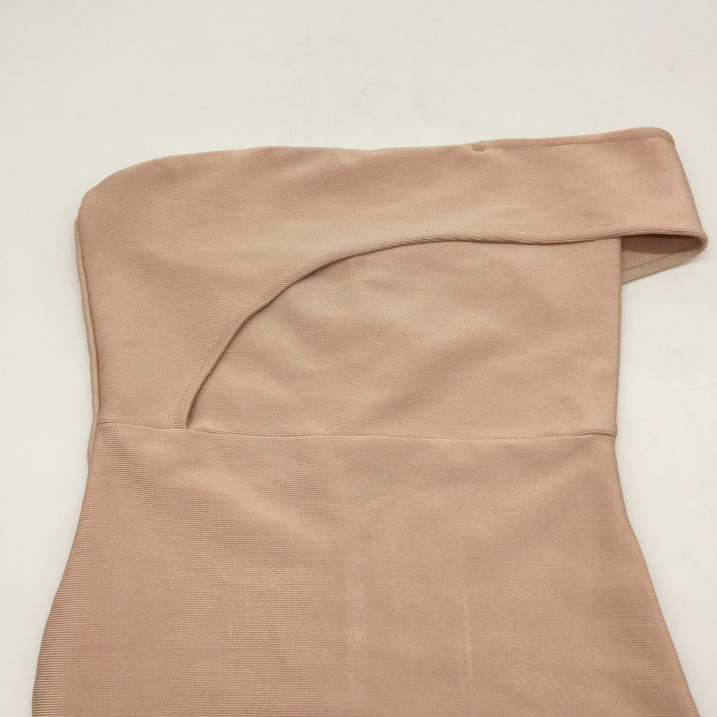 Skotch&Ko Off-Shoulder Blush Pink Slit Mini Dress Ladies Size Small NEW