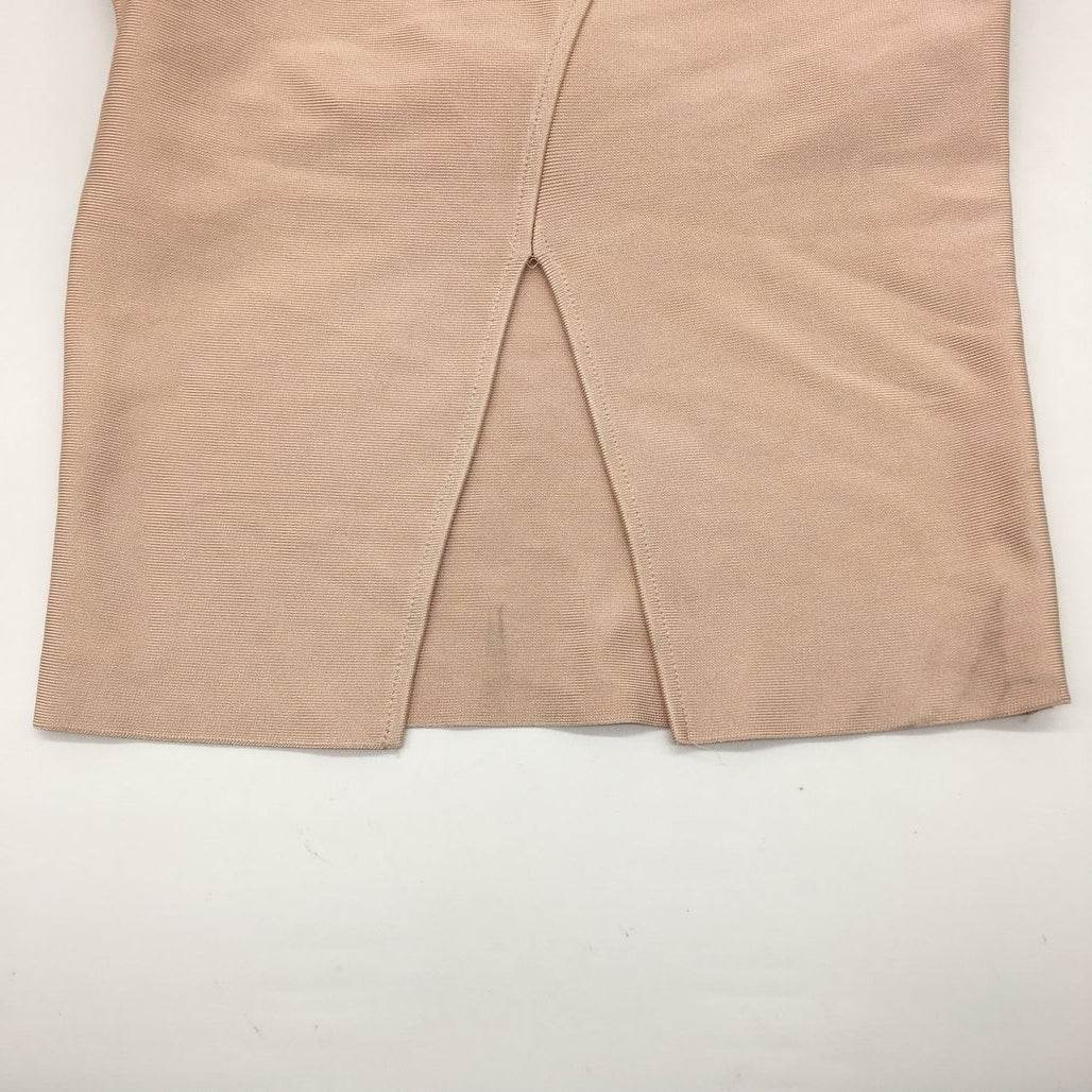 Skotch&Ko Off-Shoulder Blush Pink Slit Mini Dress Ladies Size Small NEW