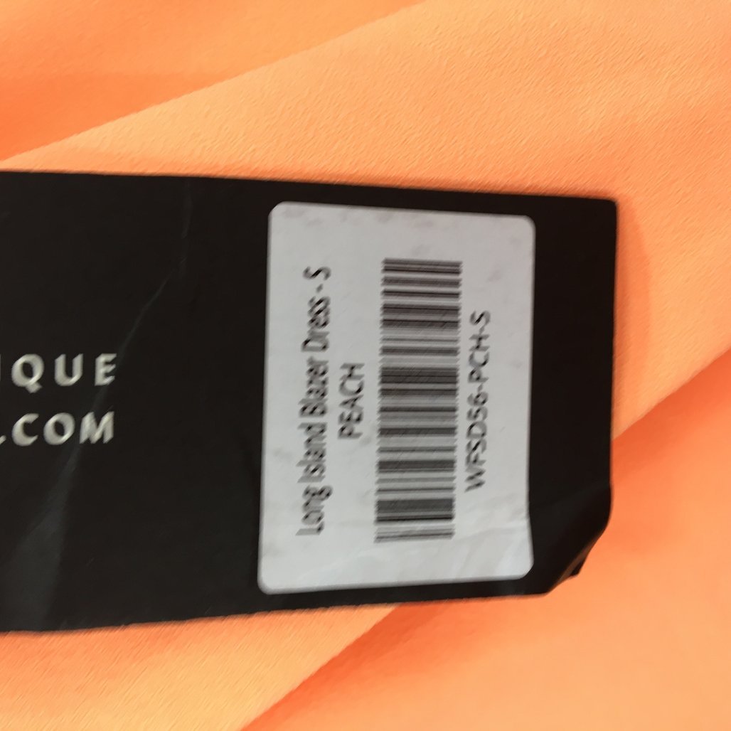 White Fox Long Island Peach Orange Double Breasted Blazer Dress Ladies Sz S NEW