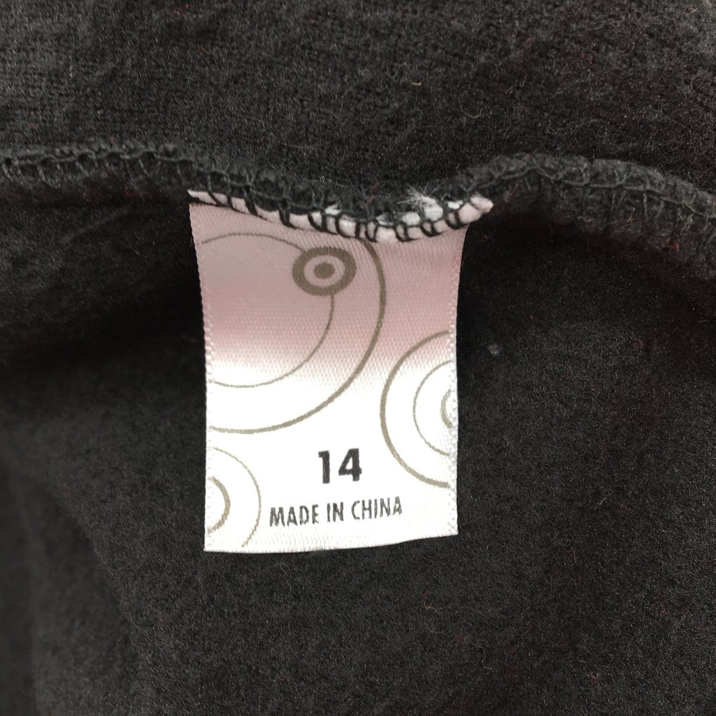 AFL Essendon Bombers Quarter Zip Black/Red Polar Fleece Ladies Size AU 14 NEW