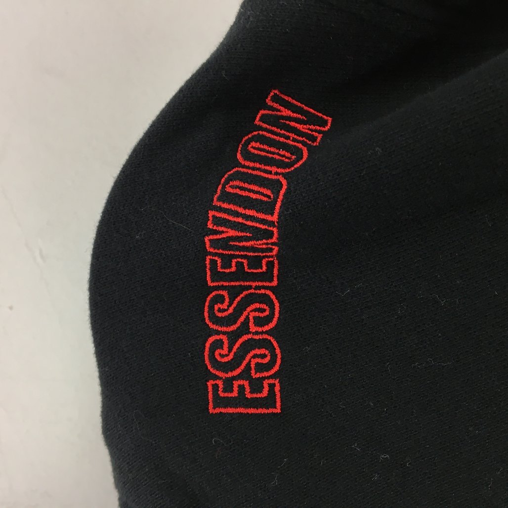 AFL Essendon Bombers Club Patch '72 Varsity Black Hoodie Ladies Size AU 10 NEW