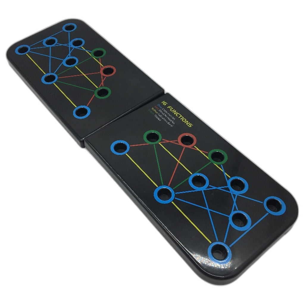 Bargainpop 16 Functiopn Push-up Board incl Handles Fitness Equipment Black NEW