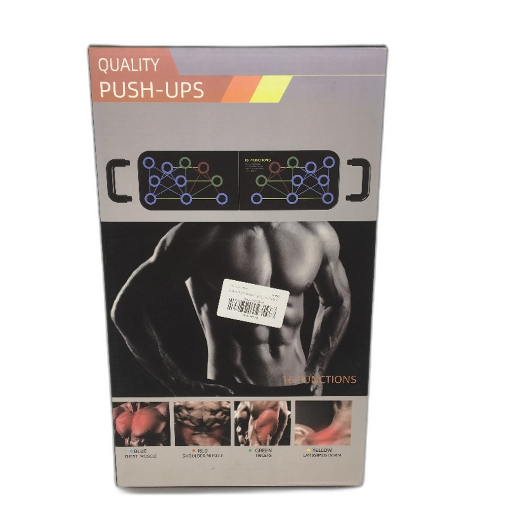 Bargainpop 16 Functiopn Push-up Board incl Handles Fitness Equipment Black NEW