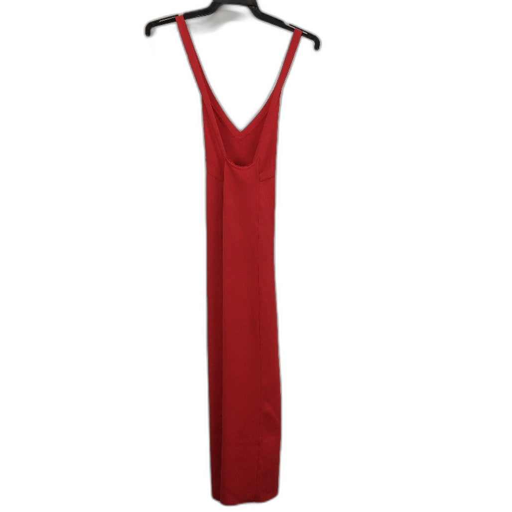 Zara Strappy Sleeveless Red Halterneck Mini Dress Ladies Size Small NEW