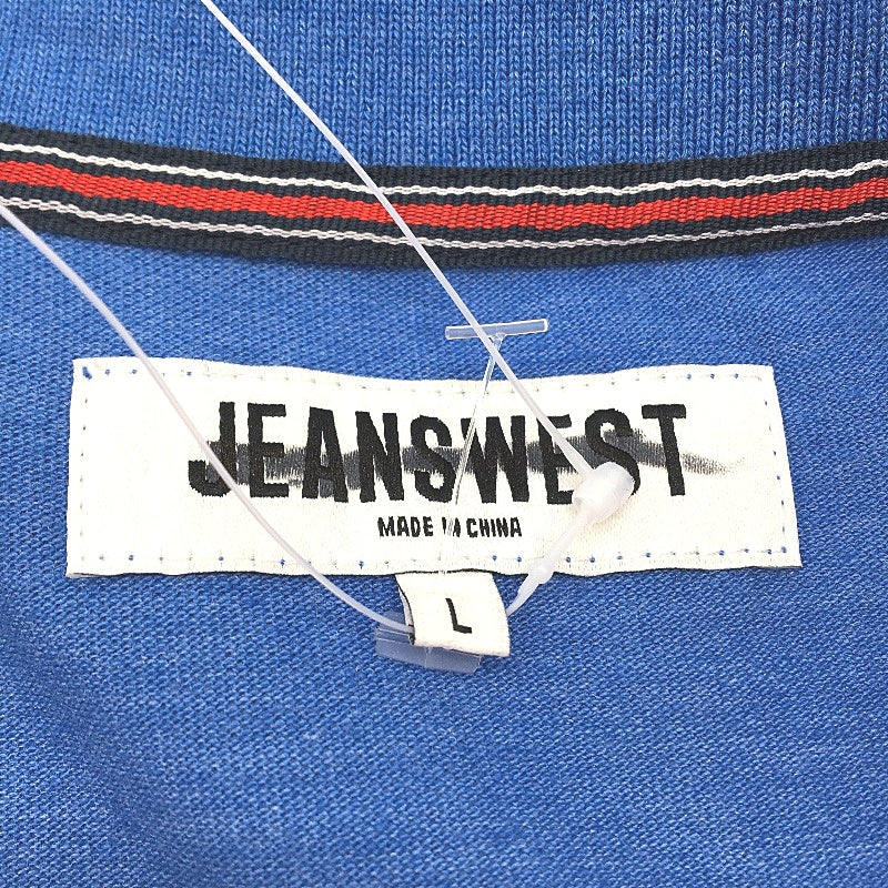 Jeanswest Ocean Blue Cotton Blend Collared Polo Shirt Mens Size L NEW