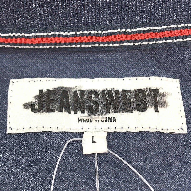 Jeanswest Dark Blue Cotton Blend Collared Polo Shirt Mens Size L NEW