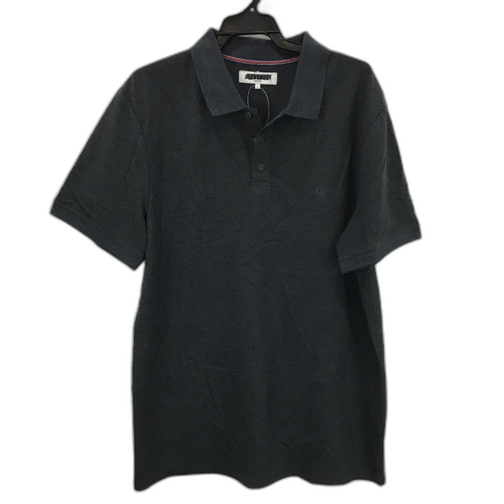Jeanswest Dark Grey Cotton Blend Collared Polo Shirt Mens Size L NEW