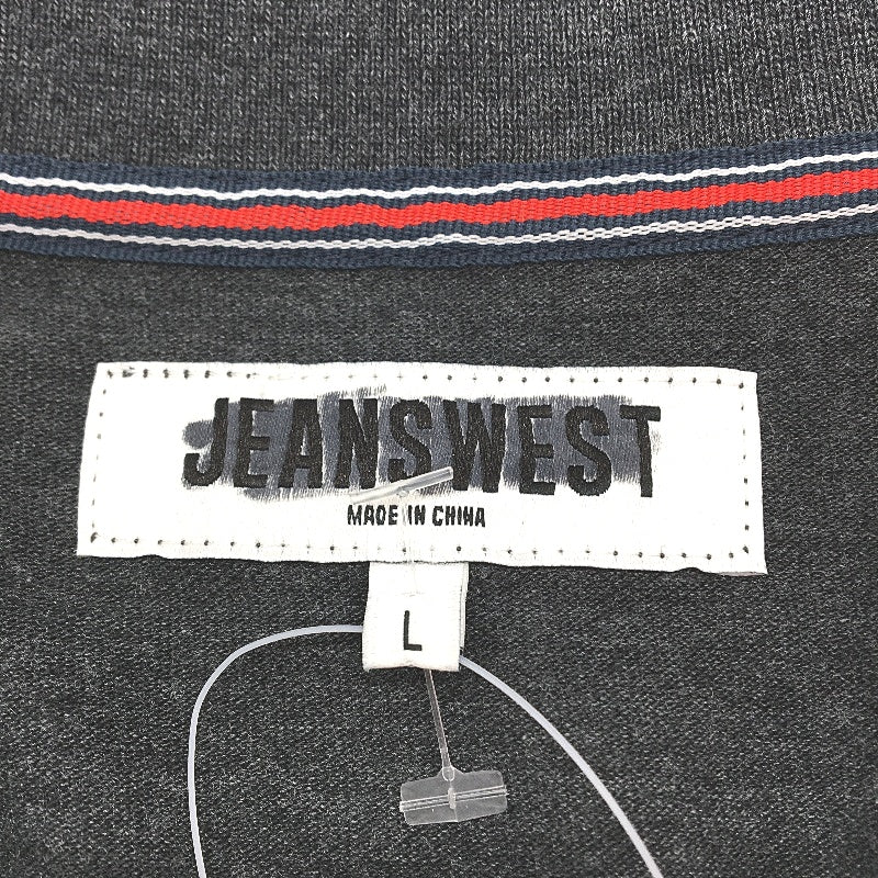 Jeanswest Dark Grey Cotton Blend Collared Polo Shirt Mens Size L NEW