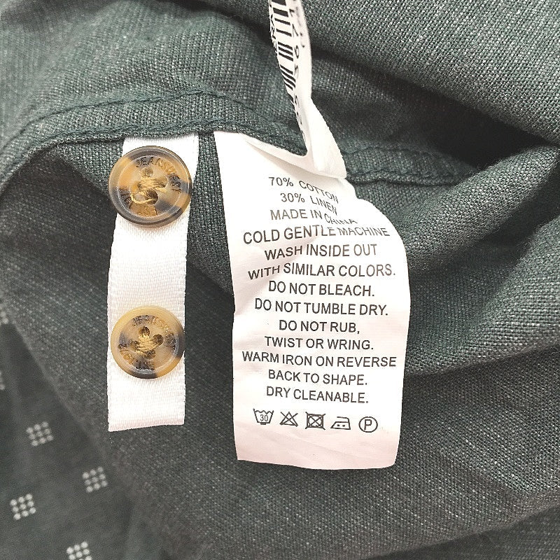 Jeanswest Forrest Green Cotton Blend Long Sleeve Casual Shirt Mens Size L NEW