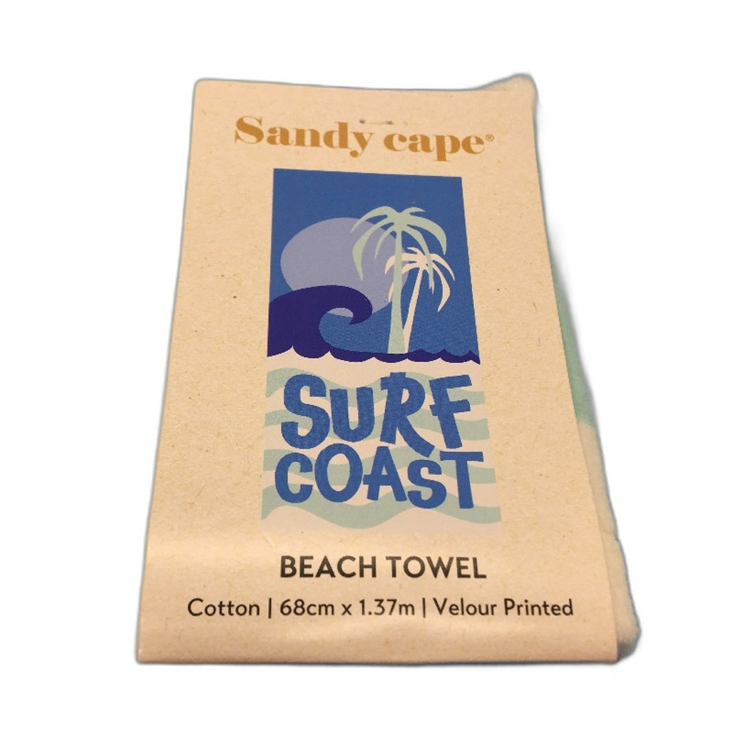 Sandy Cape 2 Pack Cotton Velour Printed Beach Towels Lobster & Surf NEW
