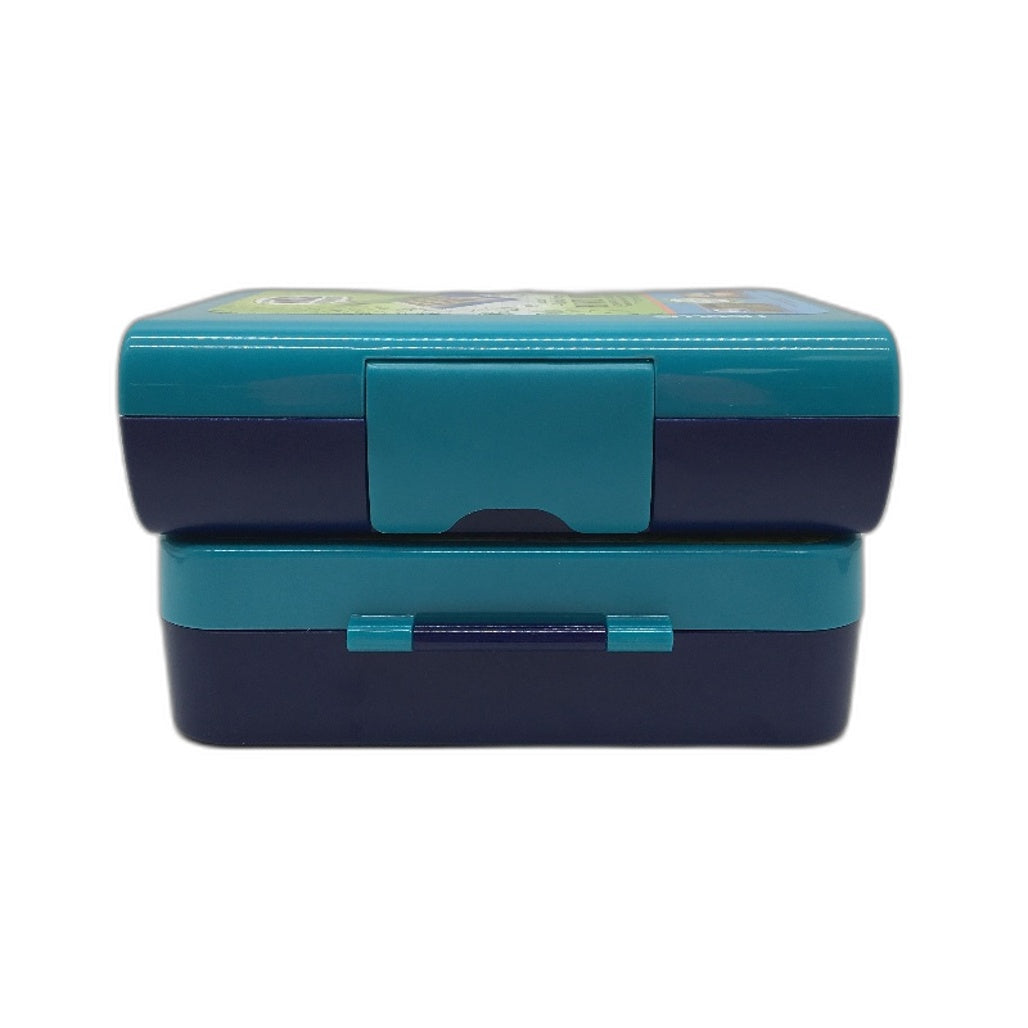 2 Pack Smash Teal & Navy Bento Bite 3 Compartment Lunch Box BPA Free NEW