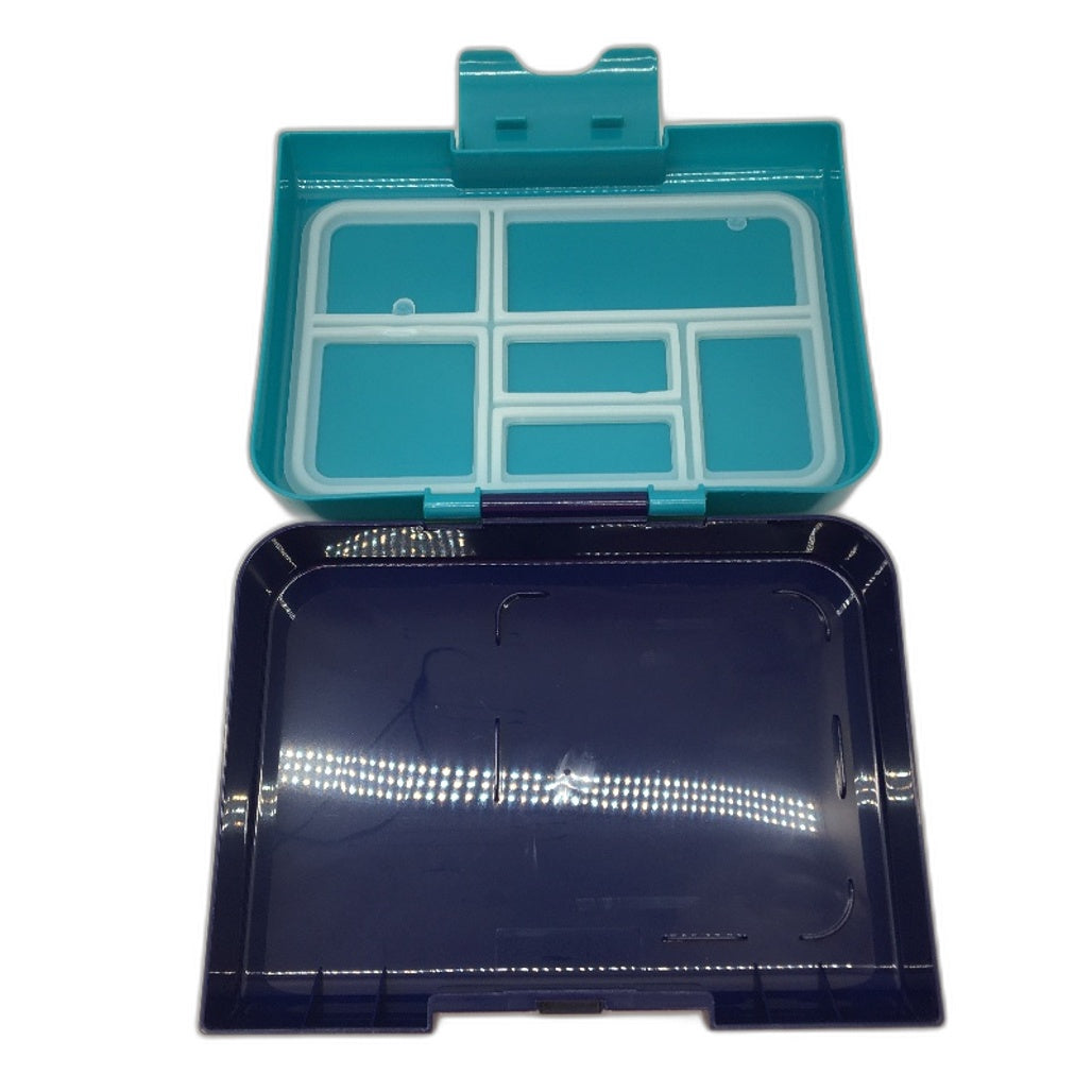 2 Pack Smash Teal & Navy Bento Bite 3 Compartment Lunch Box BPA Free NEW