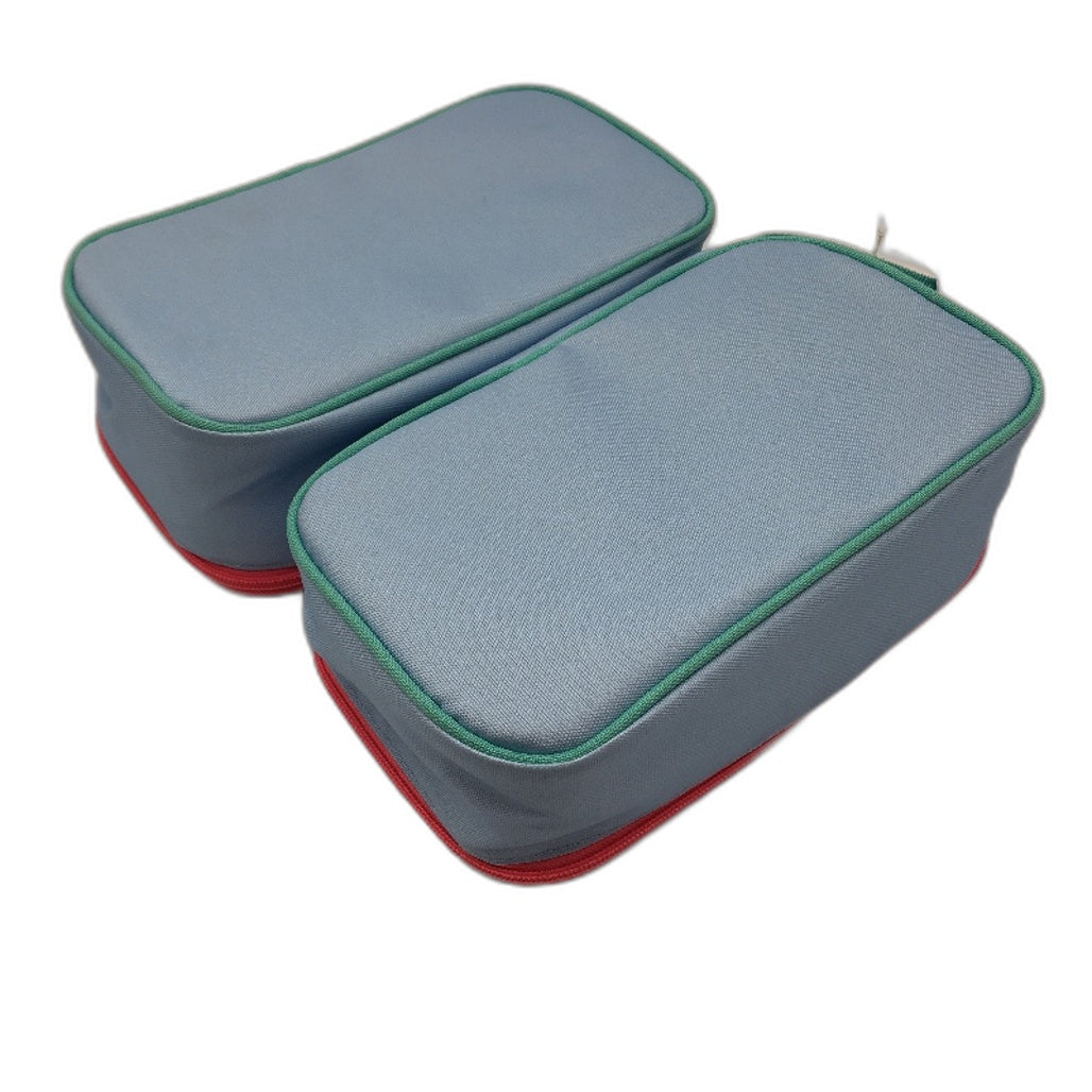 2 Pack Studymate Blue Strawberry Heart Themed Insulated Lunch Bag NEW