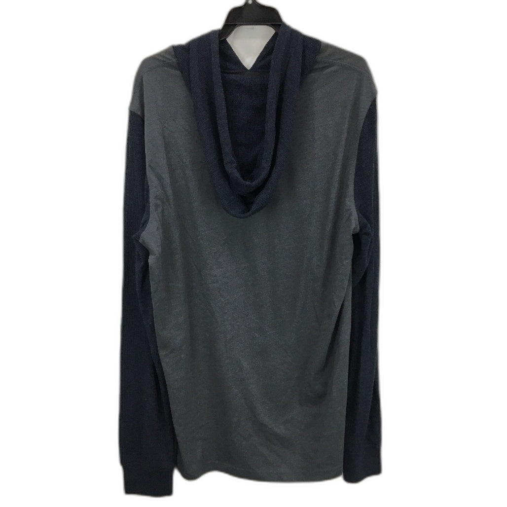 Jeanswest Howlin Winds Text Graphic Grey & Navy Thin Hoodie Mens Size Large NEW