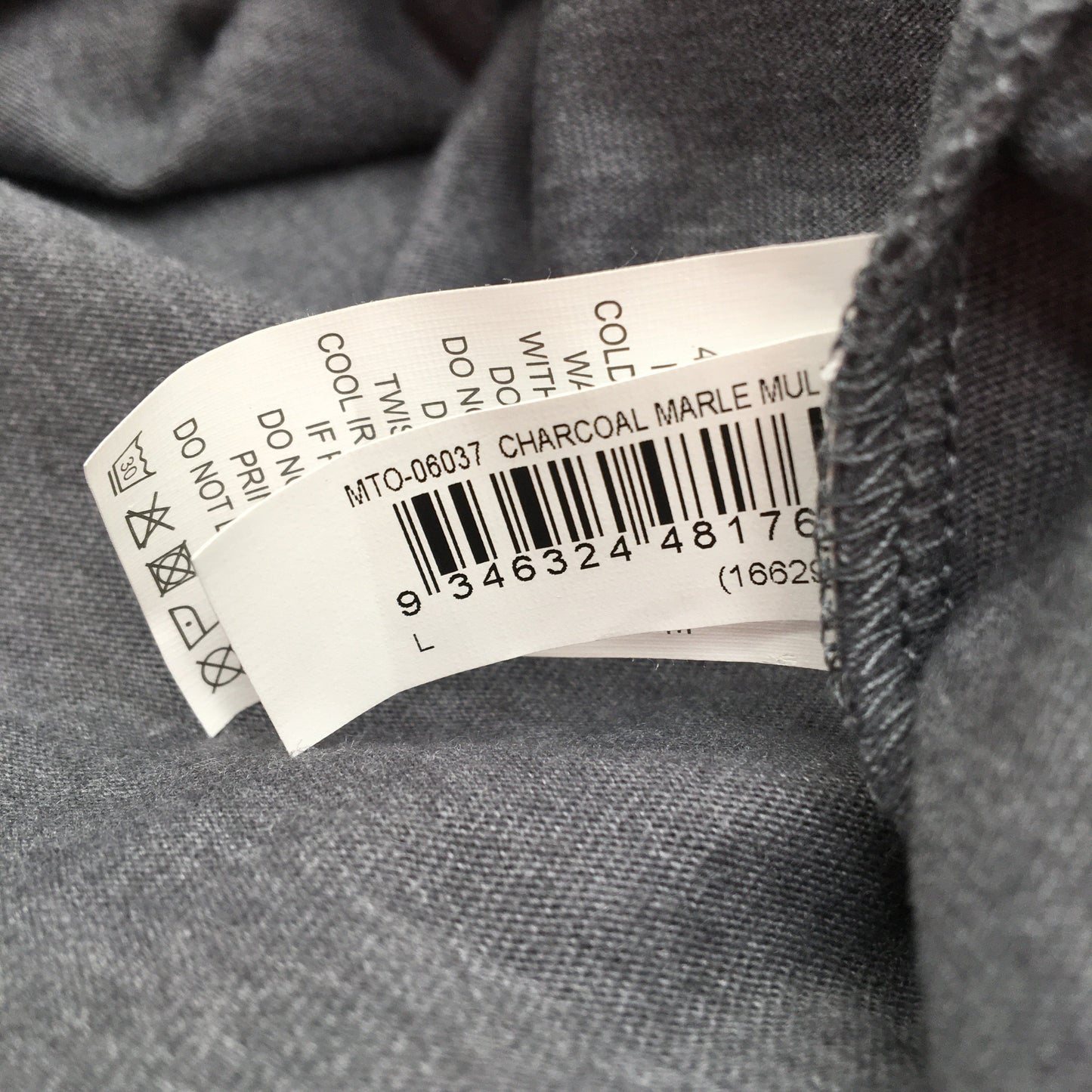 Jeanswest Howlin Winds Text Graphic Grey & Navy Thin Hoodie Mens Size Large NEW