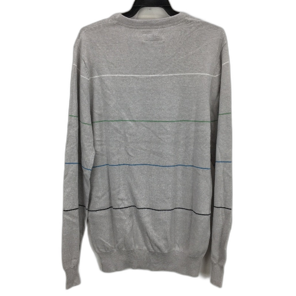 Jeanswest Fairfield Stripe Grey Cotton Crew Knit Sweater Mens Size XS NEW