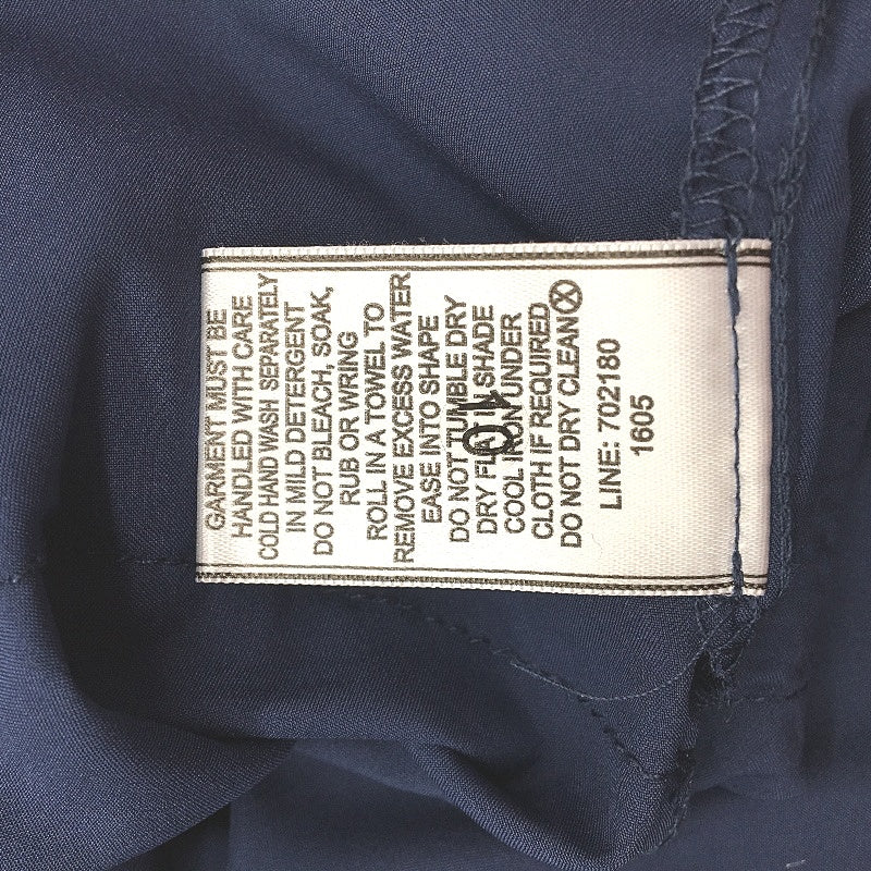 Portmans Pippa Print Splice Navy Blue Rib Top Mini Dress Ladies Size Large NEW