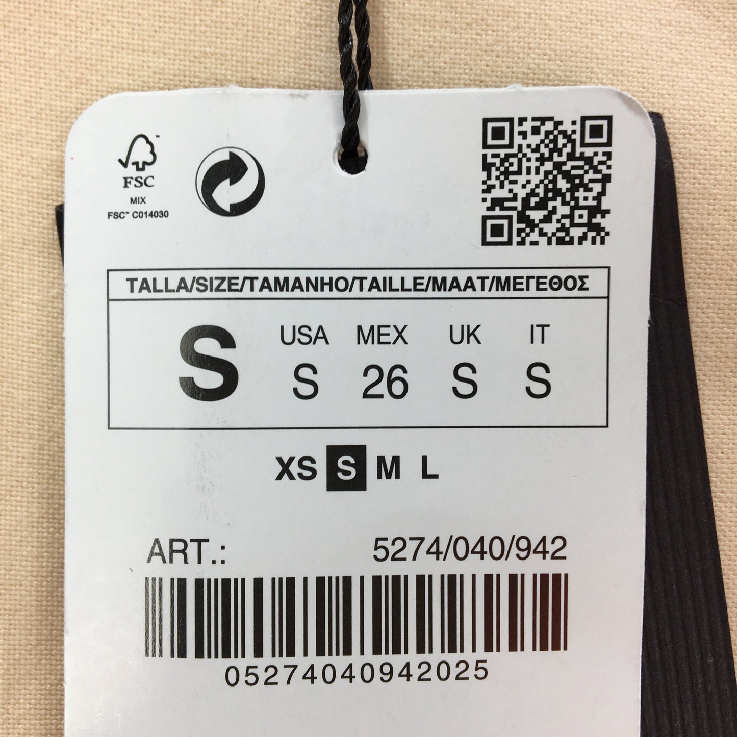 Zara Dome Button Flared Beige Double Breasted Blazer Ladies Size Small NEW