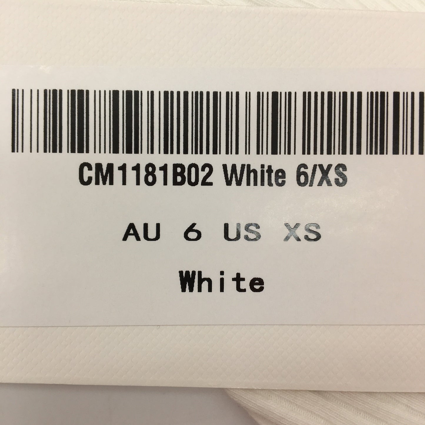 Saints & Secrets Ribbed White Puffy Sleeve Midi Dress Ladies Size AU 6 NEW