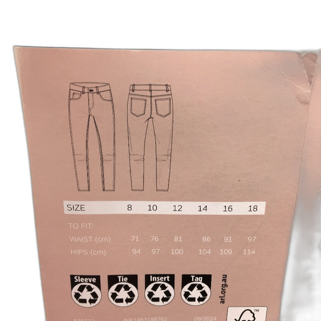 Serra Full Length Cotton Blend Dark Blue Denim Jeans Ladies Size 8 NEW