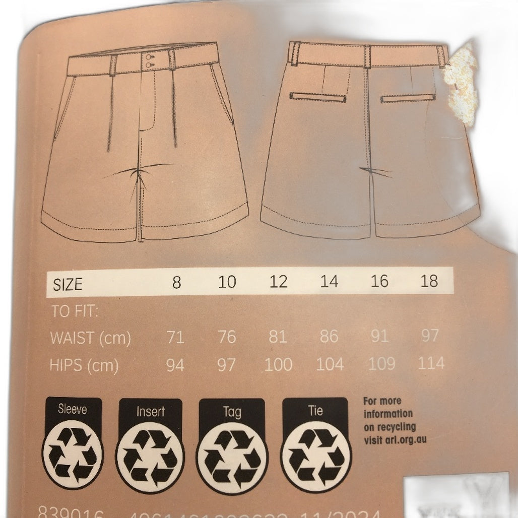 Serra Button Up Black Cotton Blend Denim Shorts Ladies NEW