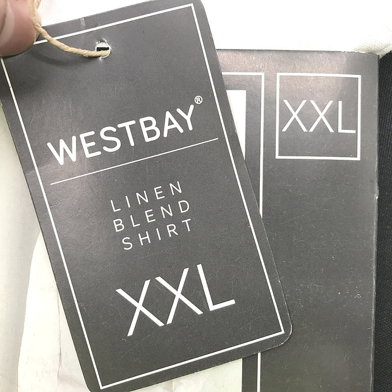 Westbay Light And Cool Linen Blend White Long Sleeve Shirt Mens NEW