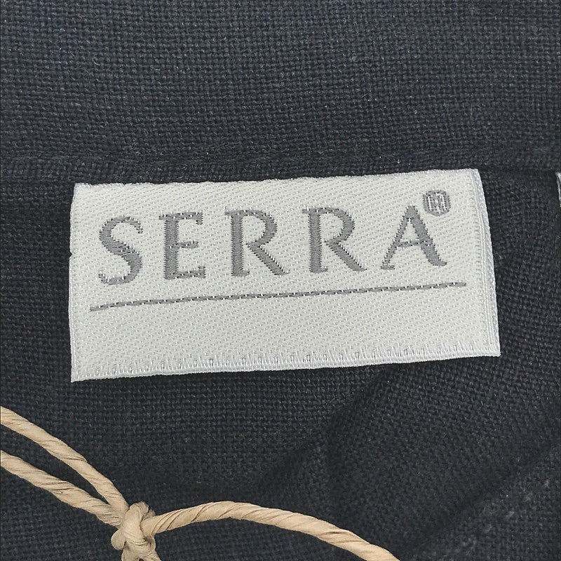 Serra Linen Blend Black Sleeveless V Neck Mid Thigh Dress Ladies NEW