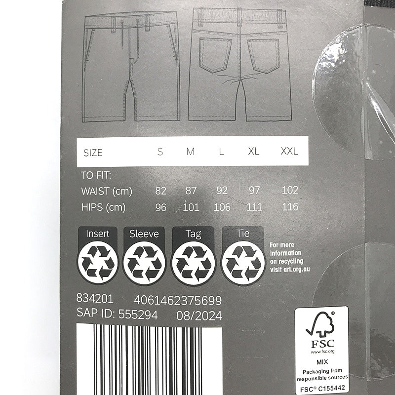 Westbay Black Denim Sweat Shorts Drawstring Mens Size Medium NEW