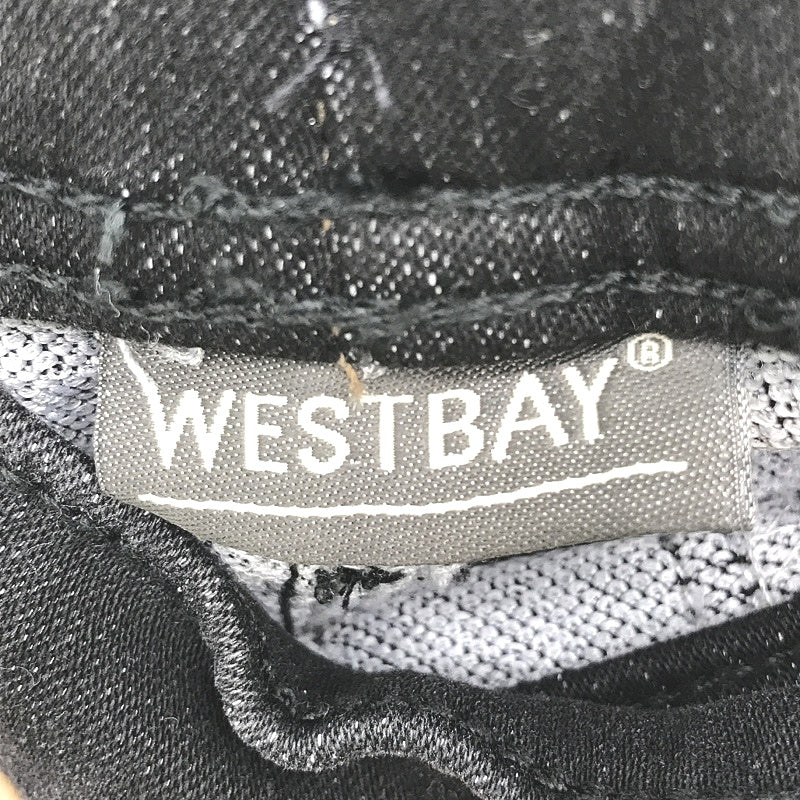 Westbay Black Denim Sweat Shorts Drawstring Mens Size Medium NEW