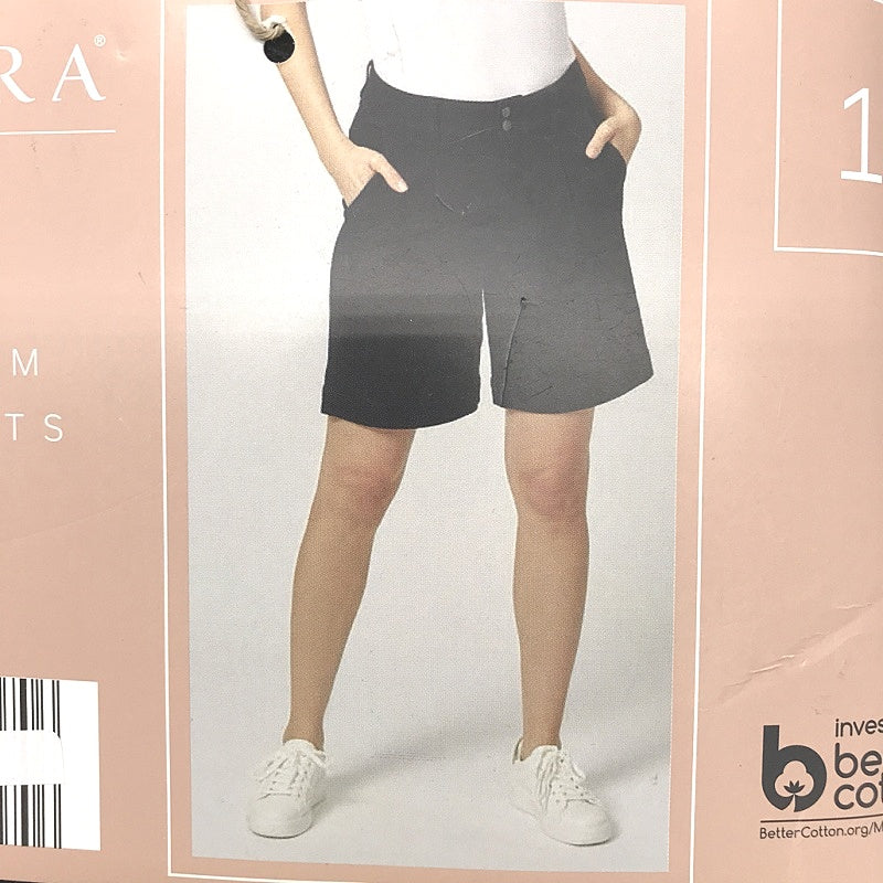 Serra Black Denim Shorts Double Button Zip-Up Closure Ladies Size 18 NEW