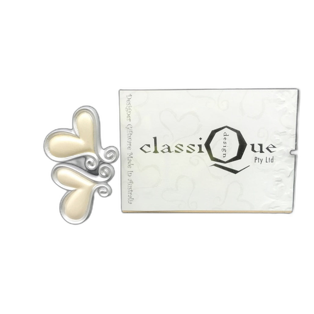 Classique Design 30x25cm Floral Glass Picture Frame Heart Themed