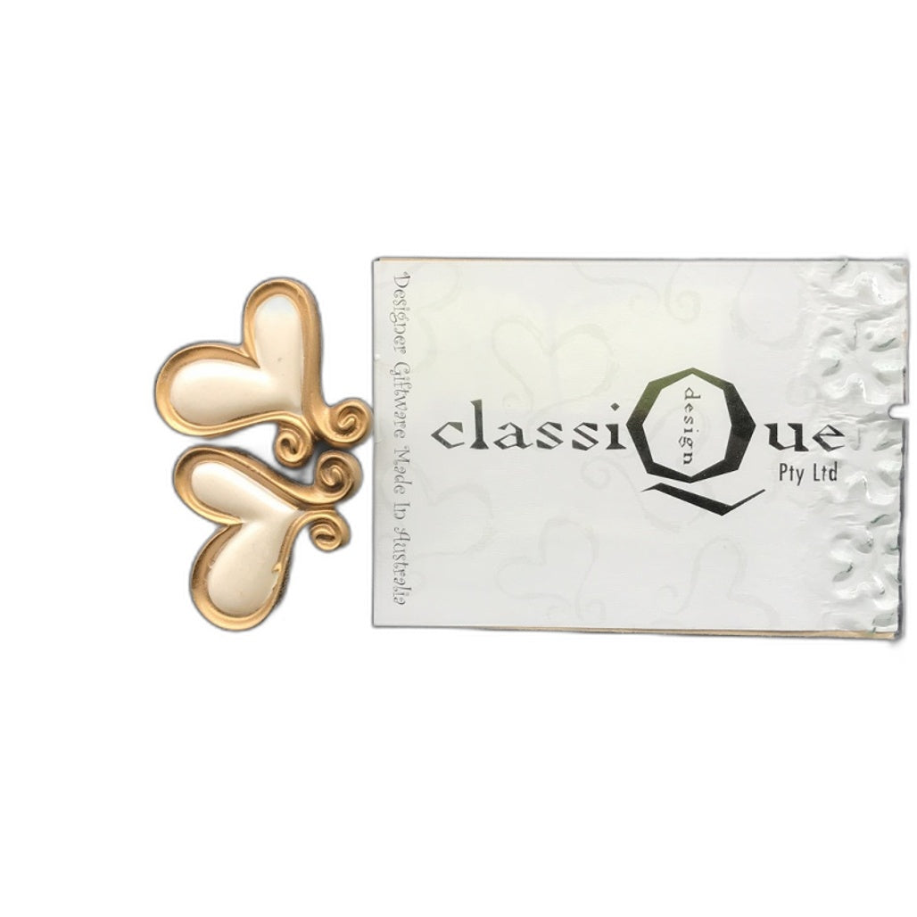 Classique Design 30x25cm Floral Glass Picture Frame Heart Themed