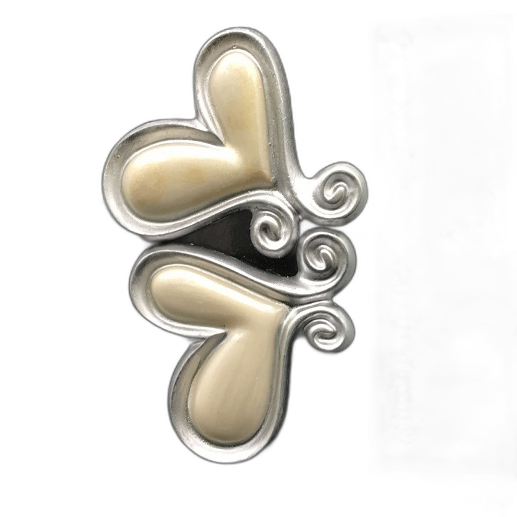 Classique Design 28x22cm Glass Photo Frame Heart Floral Themed