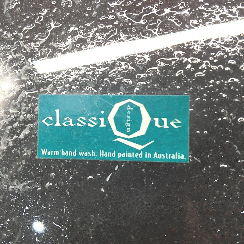 Classique Design 2 Pce Glass Plate&Candle Warmer Gold&White Iridescent Heart NEW