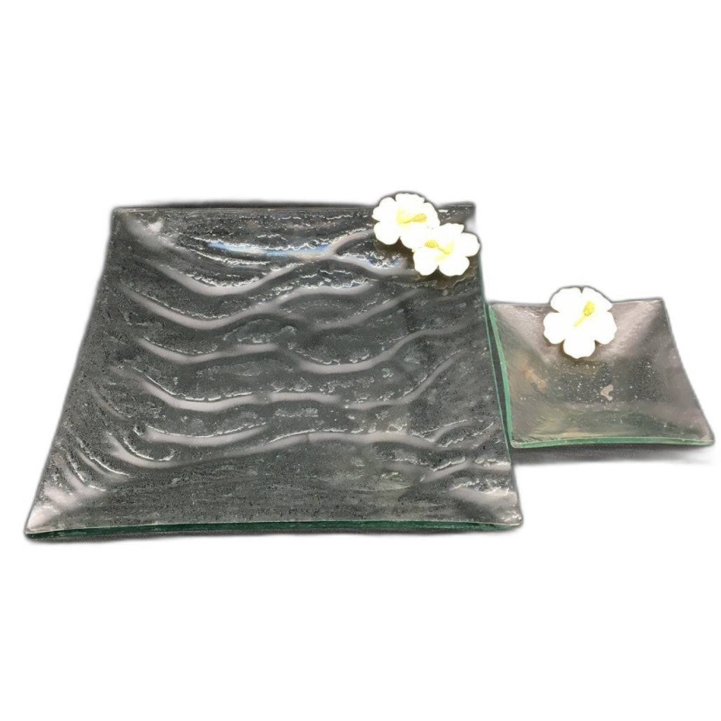 Classique Design 5 Piece Multicoloured Home Decor Glassware Set Floral Theme NEW