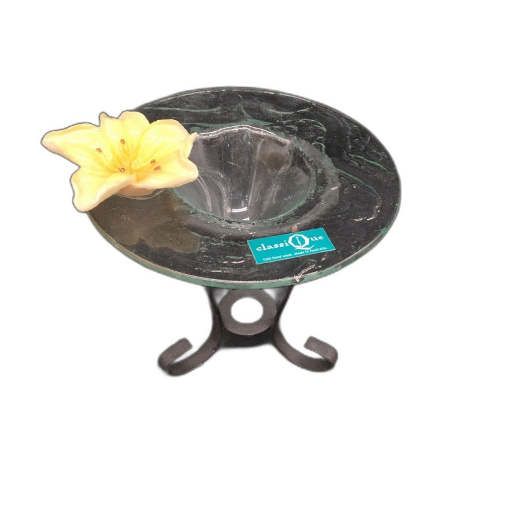 Classique Design 5 Piece Multicoloured Home Decor Glassware Set Floral Theme NEW