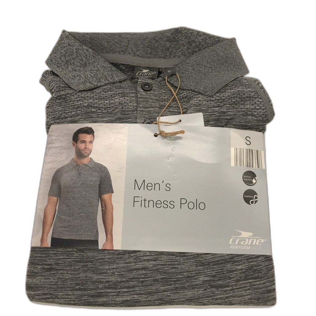 Crane Performance Seamless Moisture Regulating Men's Fitness Polo NEW