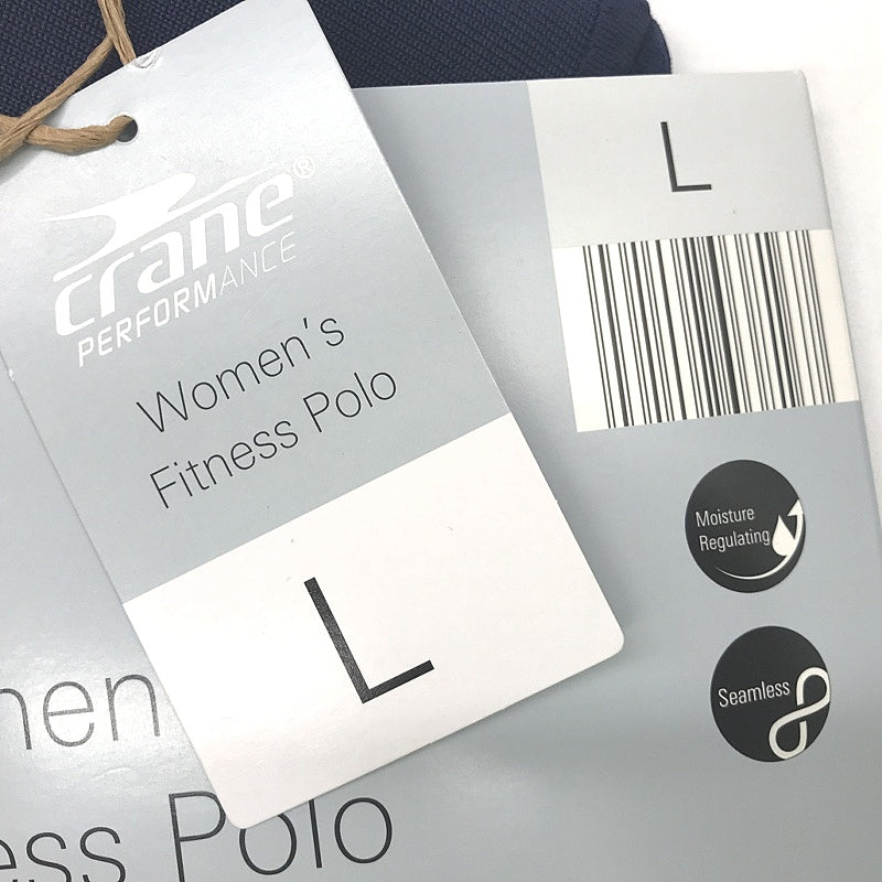 Crane Performance Seamless Moisture Regulating Women's Fitness Polo NEW