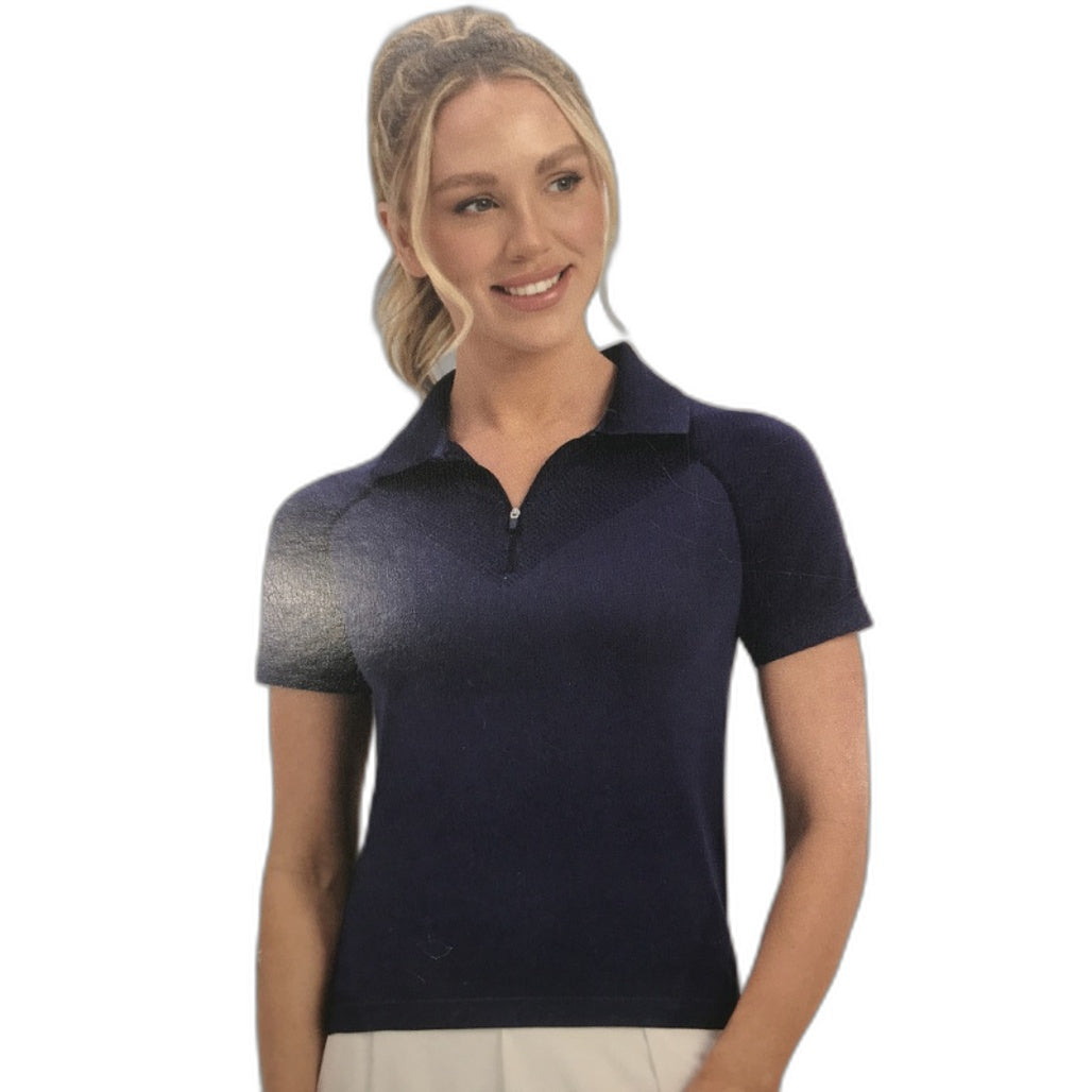 Crane Performance Seamless Moisture Regulating Women's Fitness Polo NEW