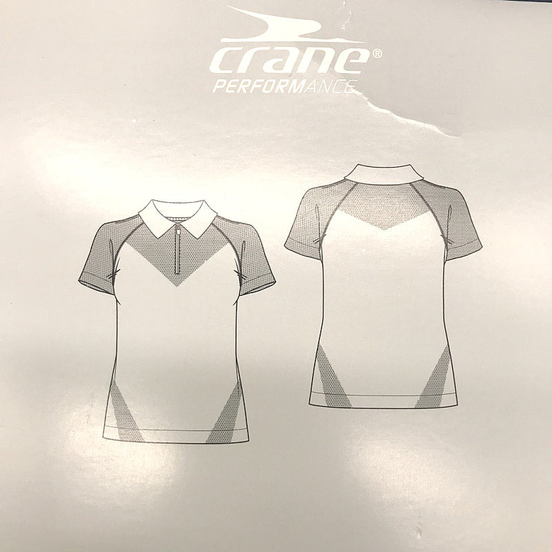 Crane Performance Seamless Moisture Regulating Women's Fitness Polo NEW